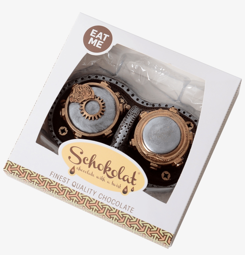 Chocolate Steampunk Goggles - Chocolate Nut & Bolt, transparent png