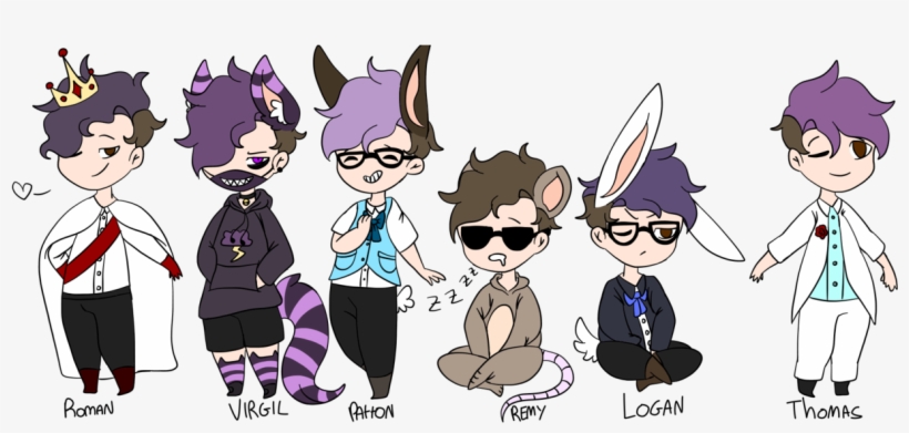 Bim Trimmer Protection Squad - Sanders Sides Alice In Wonderland, transparent png