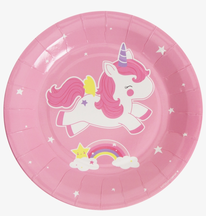 Unicorn Paper Plate - Piatti Carta Unicorno, transparent png