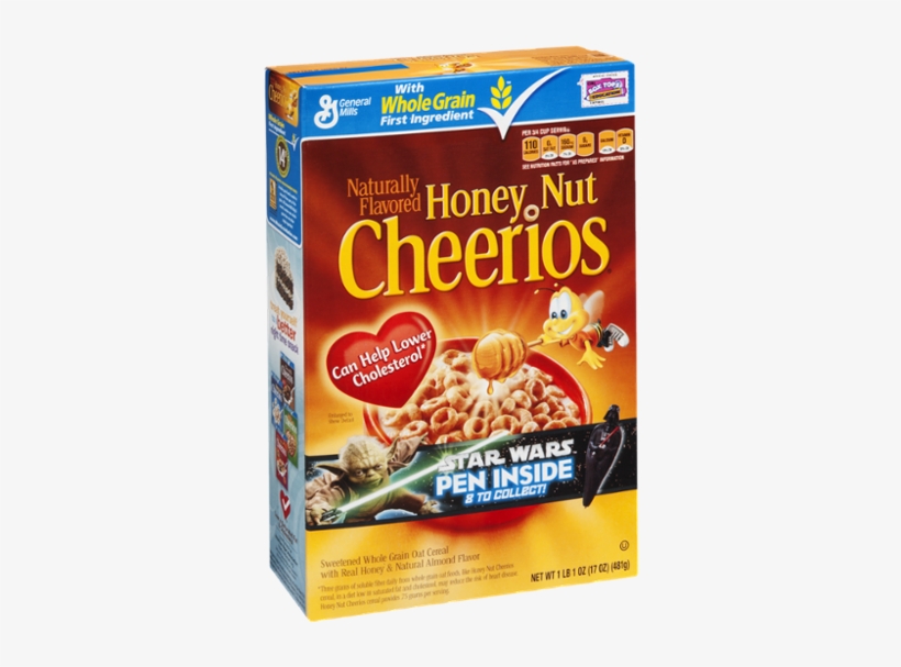 General Mills Honey Nut Cheerios Cereal - Honey Nut Cheerios Png, transparent png