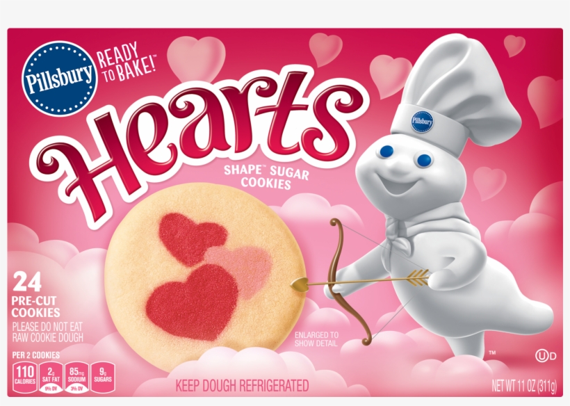 Hearts Shape® Sugar Cookies - Pillsbury Ready To Bake Cookies, transparent png