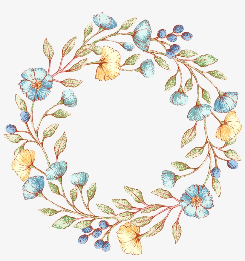 Bullet Journal, Calligraphy, Watercolor, Floral, Flowers, - Wreath, transparent png