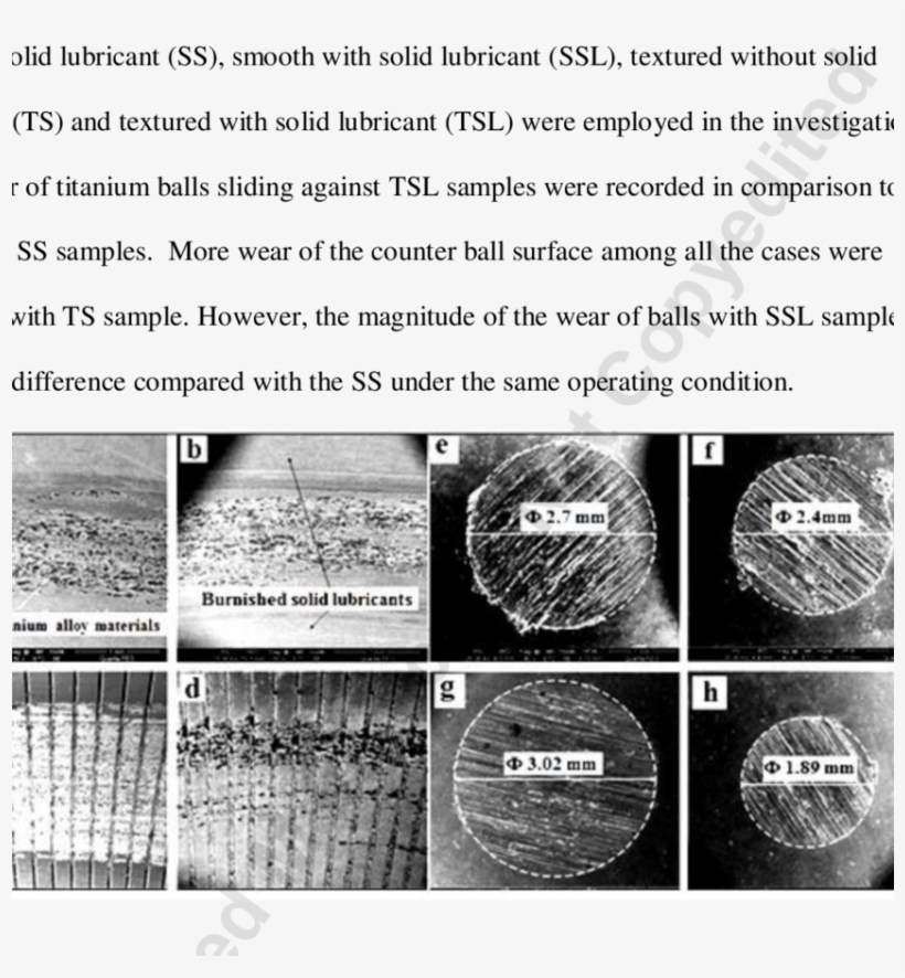 Sem Images Of Wear Scars On Wc And Cobalt Cemented - Dry Lubricant, transparent png