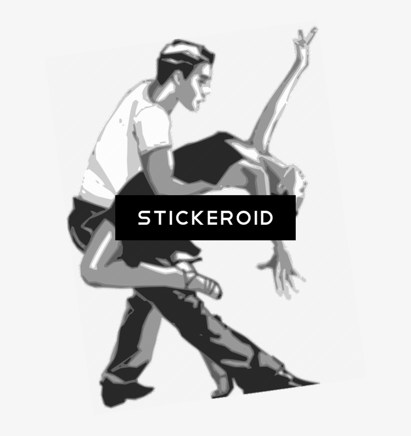 Tango Dancers - Clipart Salsa Dance, transparent png