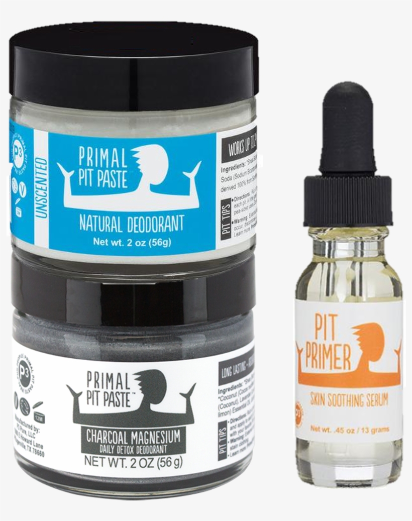 Pit Detox Bundle - Primal Pit Paste - Natural Deodorant Unscented - 2, transparent png