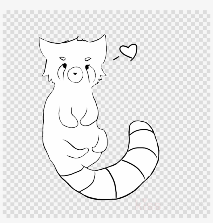 Red Panda Coloring Page Cute Baby Clipart Giant Panda - Phone Drawing No Background, transparent png