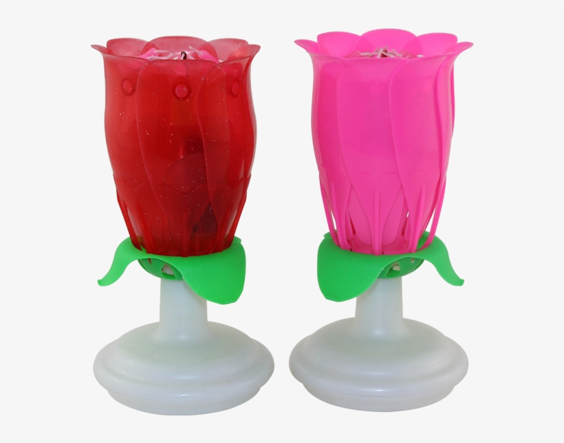 Rose Flower Music Birthday Candle,birthday Candle,round - Candle, transparent png