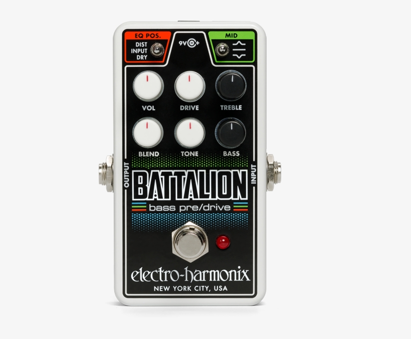 Electro-harmonix Nano Battalion Bass Preamp & Overdrive - Electro Harmonix, transparent png
