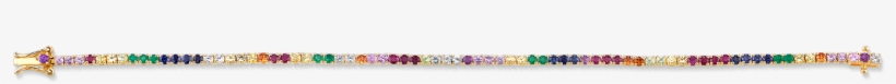 Perfect Rainbow Tennis Bracelet - Parallel, transparent png