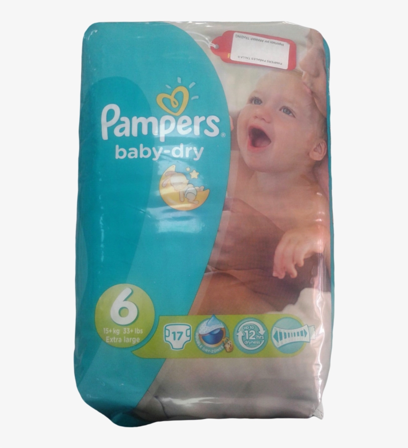 Pampers Nº 6 Baby Diapers 15 Kg / 33 Lbs 17 Units Extra - Pampers, transparent png