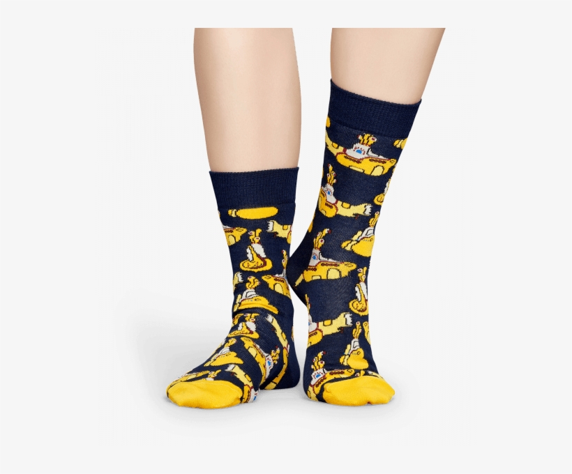 Yellow Submarine Sock - Sock, transparent png