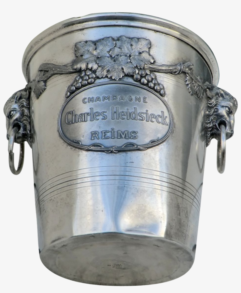 Vintage Champagne Ice Bucket-charles Heidsieck - Drink, transparent png