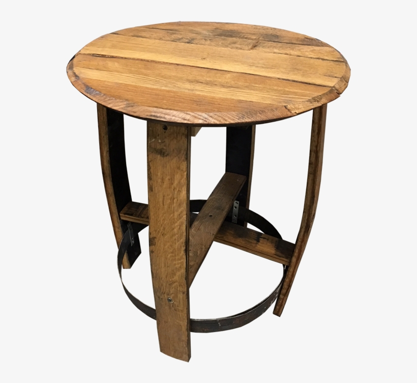 Bourbon Barrel Side Table - End Table, transparent png