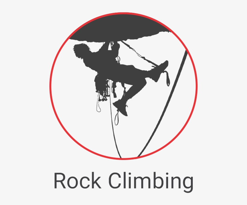 There Are Lots Of Walls For Doing This Kind Of Activity, - Rock Climbing Mountain Climbing Vinyl Wall Art, Black, transparent png