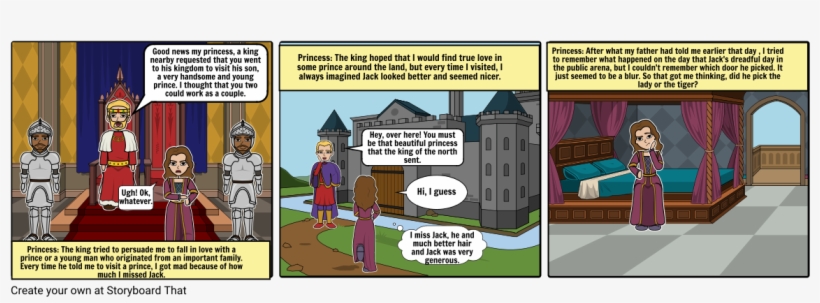 The Lady Or The Tiger Scene - Cartoon, transparent png