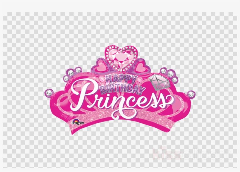 Ballon Hélium Géant Couronne Princesse Clipart Princess - Birthday Princess Crown, transparent png
