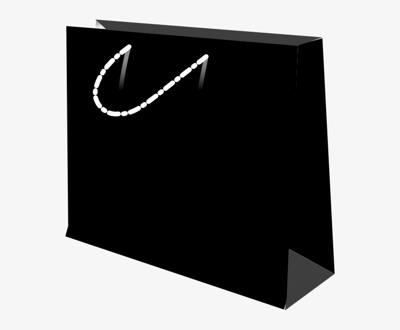 Bolso De Papel Negro, transparent png