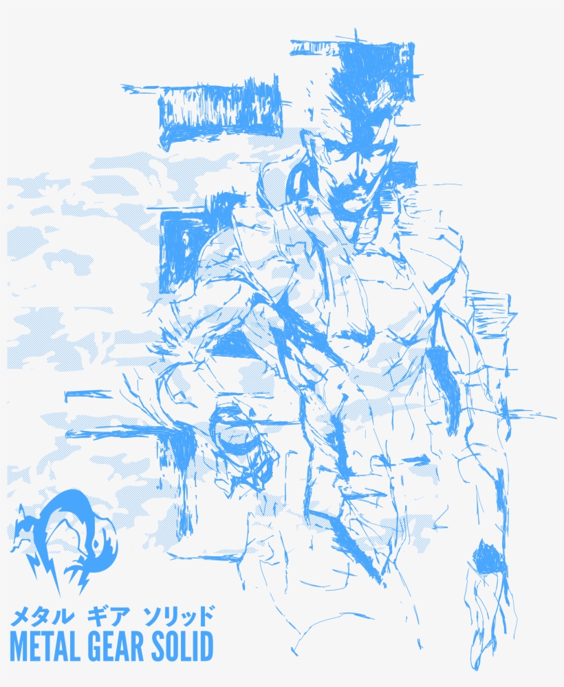 Solid Snake - Mgs - Black - Thumbnail - Foxhound - Tsf0026 T-shirt Sticker Bomb Aufkleber Tuning, transparent png