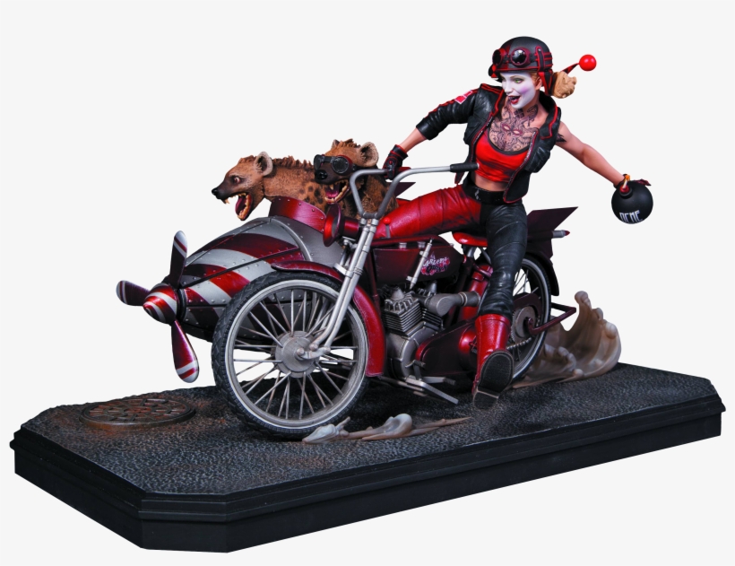 Gotham City Garage Harley Quinn With Sidecar - Gotham City Garage Harley Quinn, transparent png