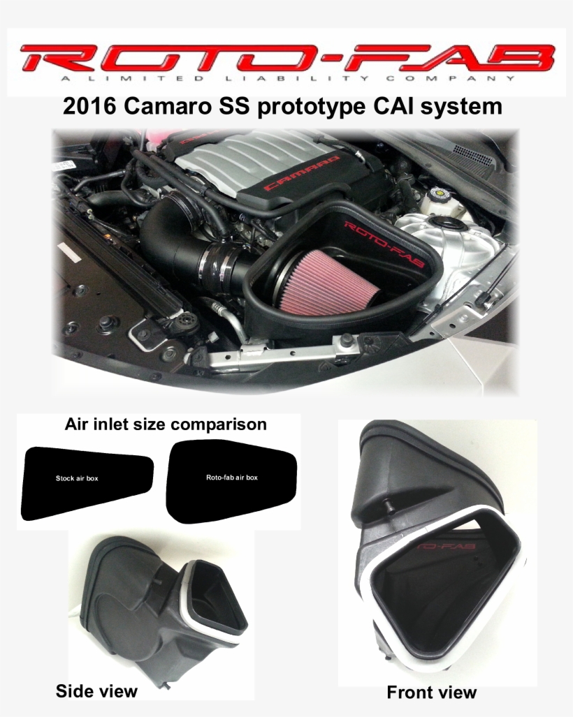 Rotofab 2016 Camaro Ss Cold Air Intake System Development Cold Air
