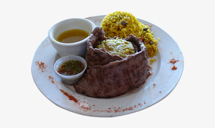 Skirt Steak Stuffed With Mofongo - Refried Beans, transparent png