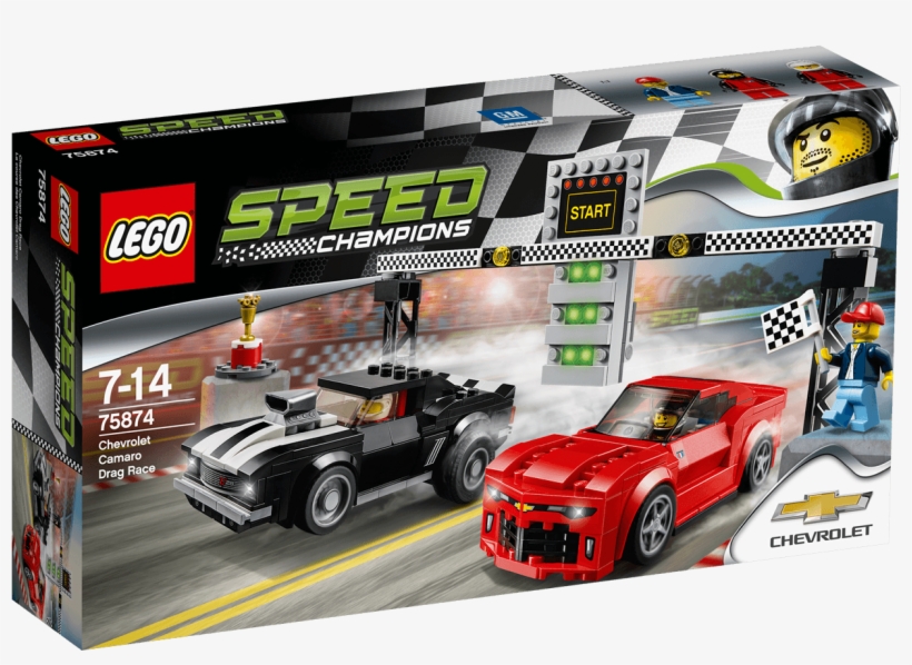 Chevrolet Camaro Drag Race - Lego Speed Champions 75884, transparent png