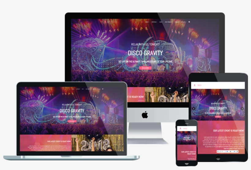 Lt Disco Is An Attractive Club Joomla Format Which - Free Template Joomla 3.7 Orange, transparent png