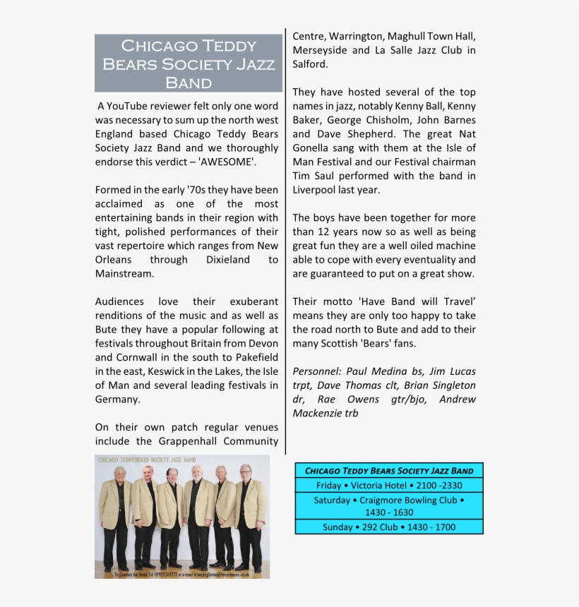 Richard White's Fivers Jazz Main Havana Swing Savannah, transparent png