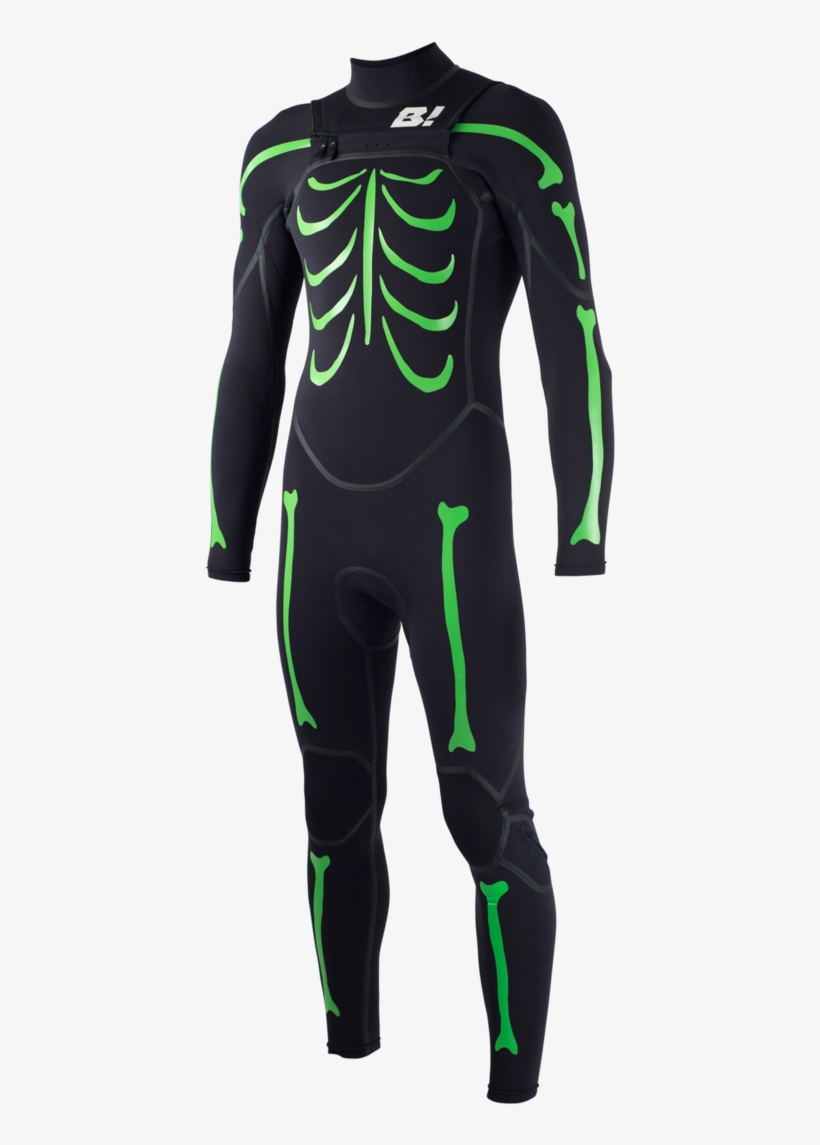 Rb1b Mens 4/3 Rubber Bones Fullsuit - Skeleton Wetsuit, transparent png