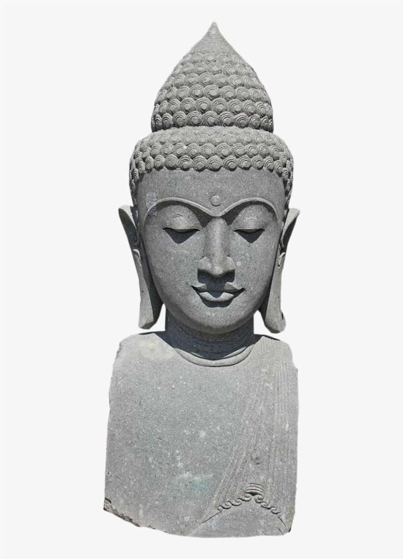Stone Carved Buddha Head On Chairish - Carving, transparent png
