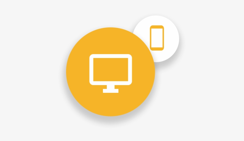 Desktop And Mobile - Circle, transparent png