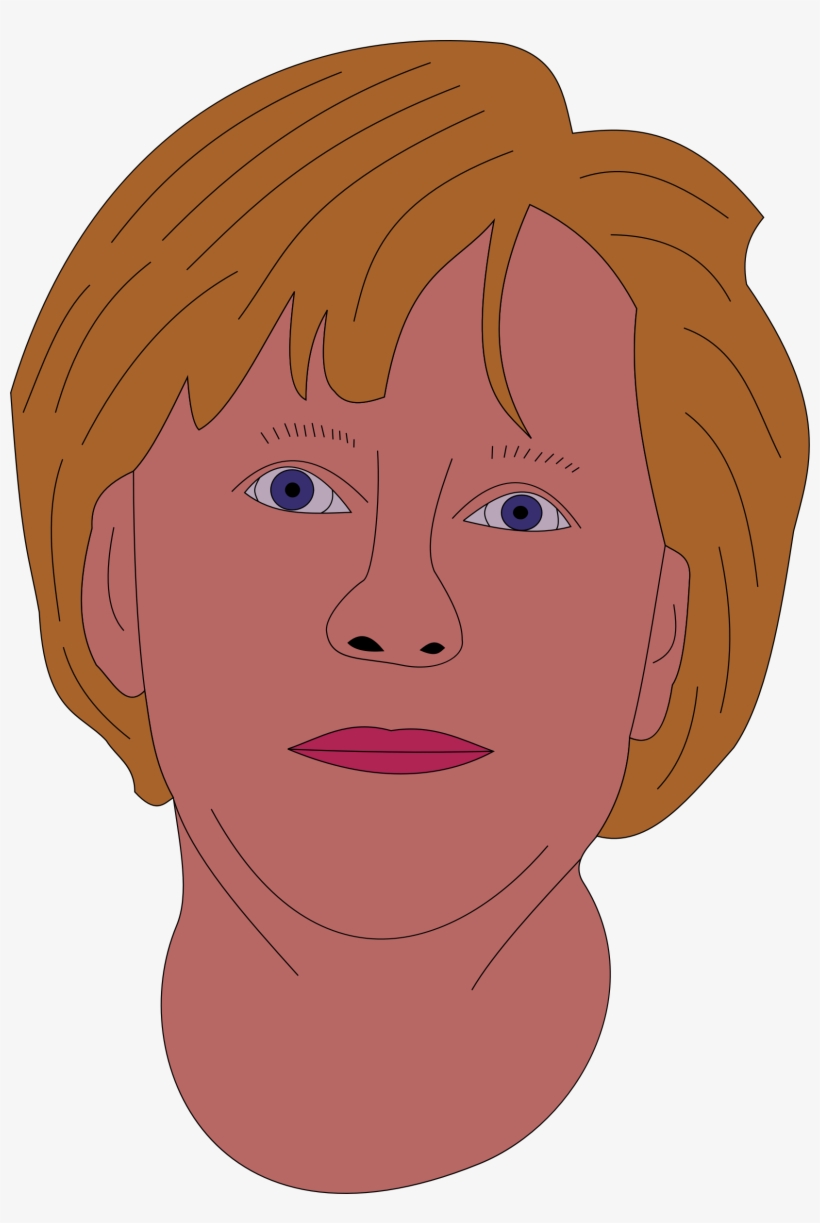 This Free Icons Png Design Of Angela Merkel, transparent png