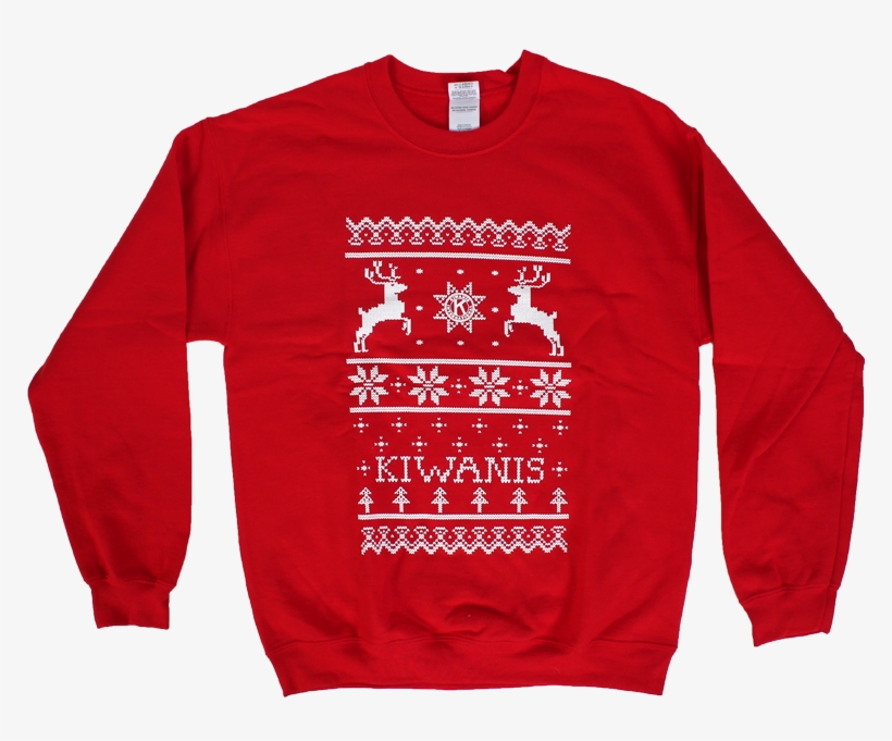 Kiwanis Ugly Holiday Sweatshirt Image - Long-sleeved T-shirt, transparent png