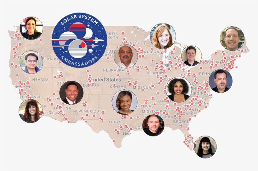 Map Of Ambassadors In The Usa - Map, transparent png