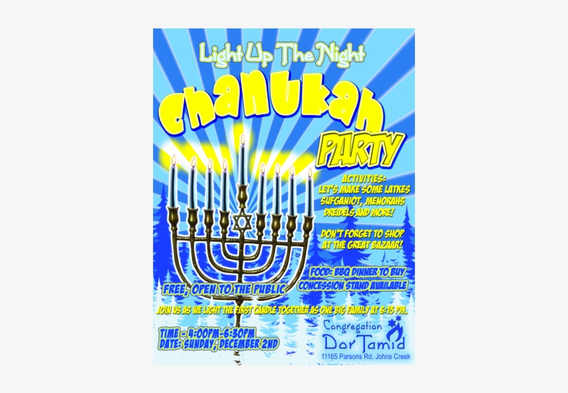 Chanukah Flyer Fro Cdt - Atlanta, transparent png
