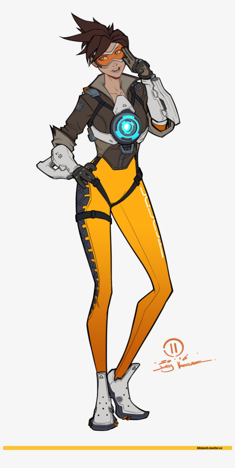 Overwatch Art - Overwatch Tracer Gun Holster, transparent png