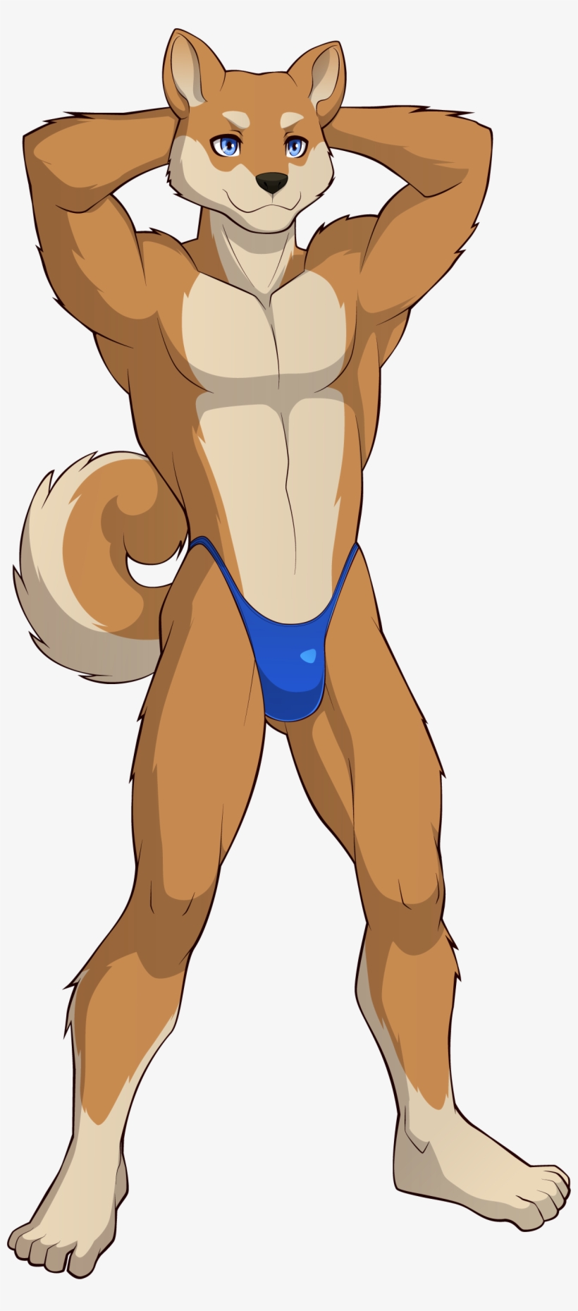 Furry Wearing Speedo, transparent png