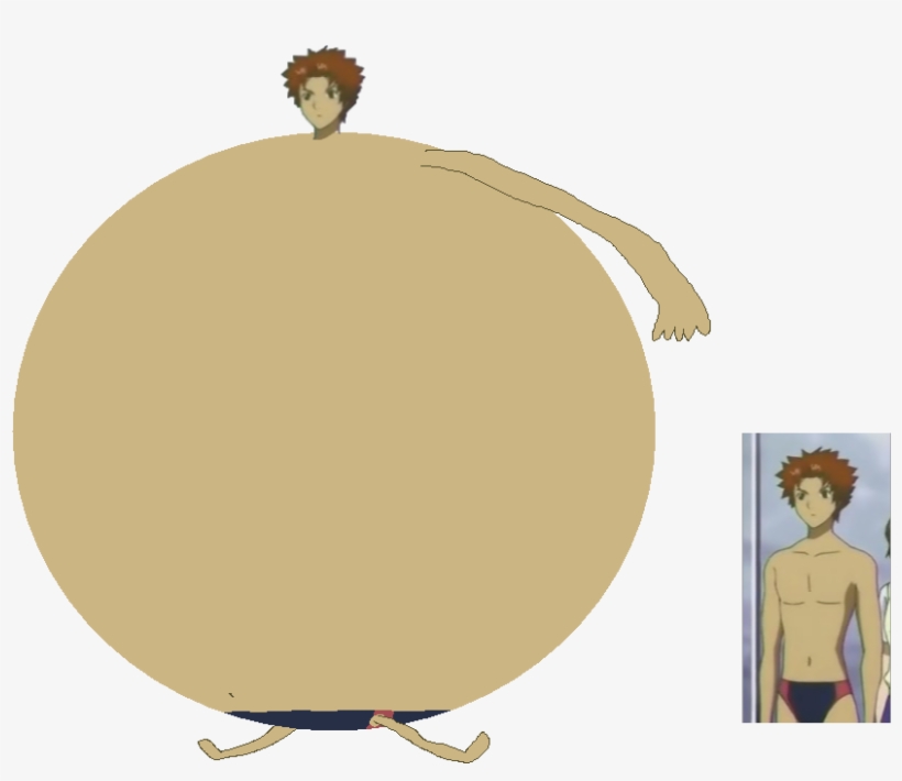 Kyo Wearing Speedo Swimsuit Was Body Inflate Like A - Illustration, transparent png