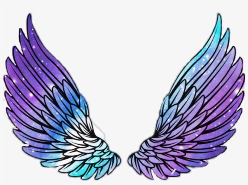 Wings Angel Angelwings Space Galaxy Stars Star Wing, transparent png