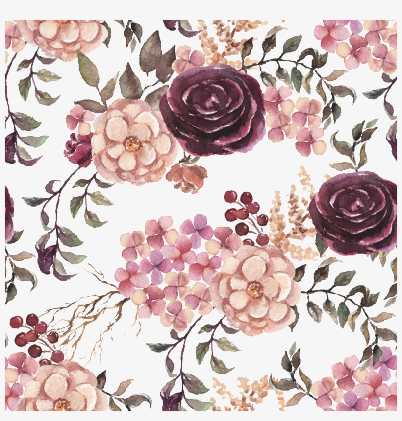 Plant Beautiful Flower Background - Watercolor Painting, transparent png