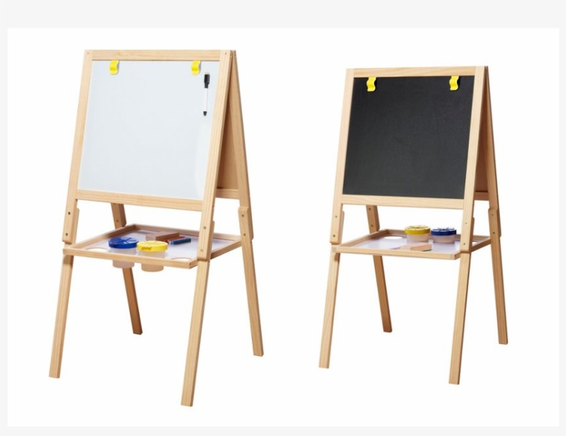 Casdon Double Sided Wooden Easel 2 In 1 Chalkboard, transparent png