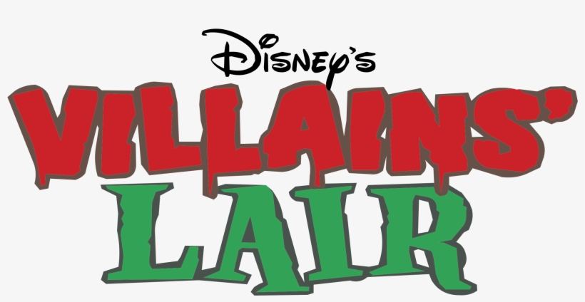 Disney's Villains' Lair Logo Png Transparent - Disney Villains Lair, transparent png