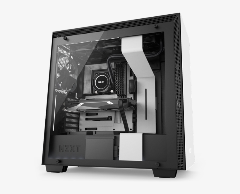 Computer Repair Paignton - Nzxt H700i Matte White Smart Mid Tower Case, transparent png