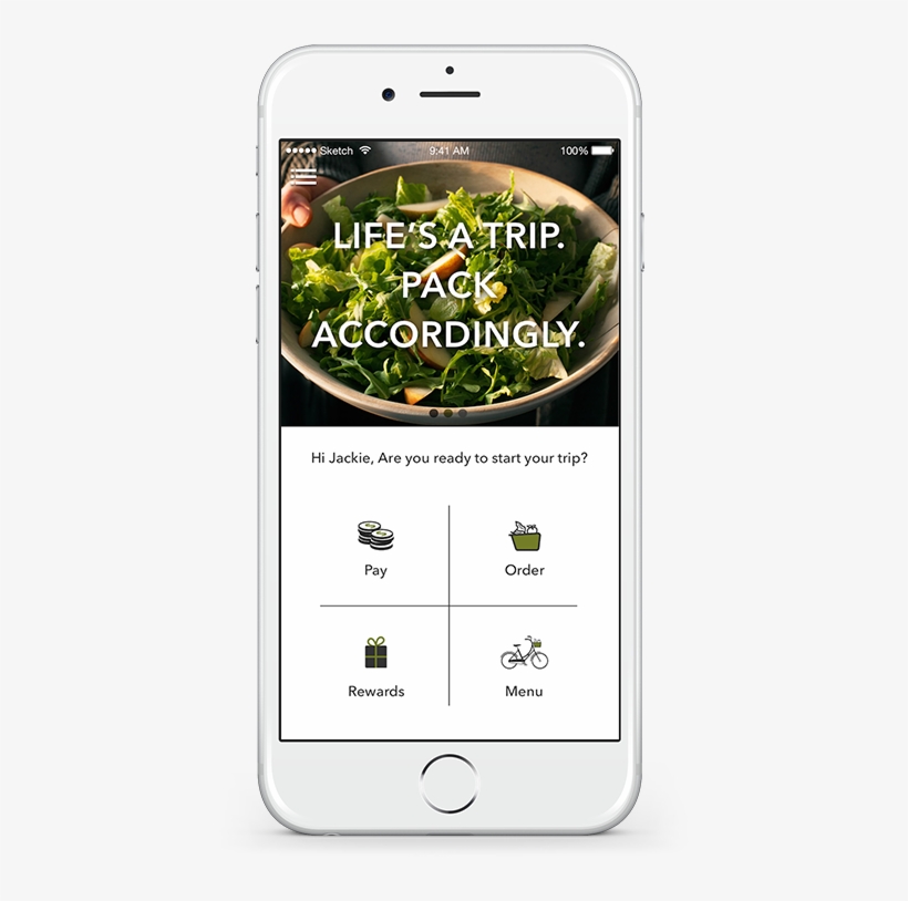 A Cell Phone Shows How To Order Your Own Salad From - Salad, transparent png