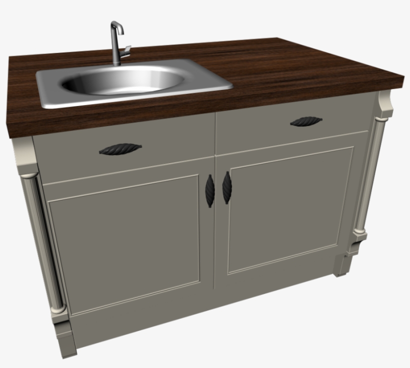Kitchen Island With Sink - Kücheninsel Mit Spüle, transparent png