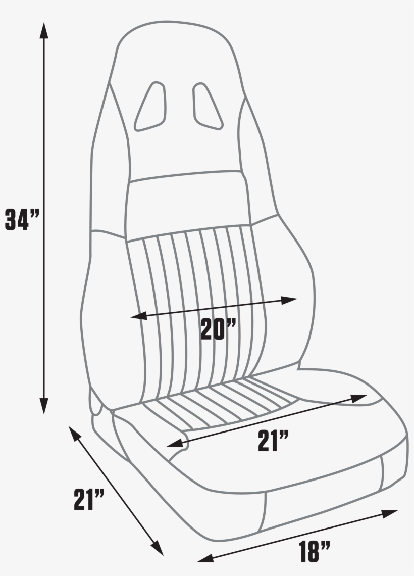 Features And Benefits - Procar 80-1790-65 Pro-sport Seat, Neutral, Velour, transparent png
