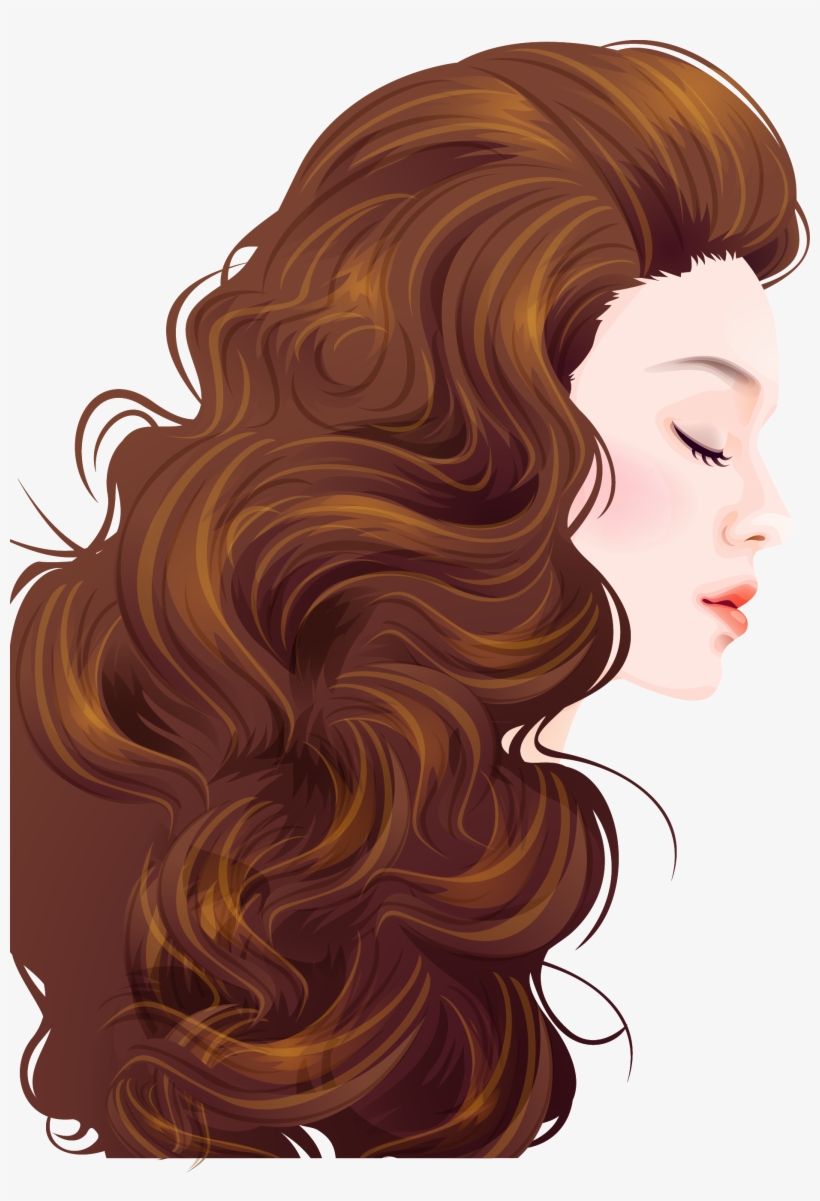 Cape Transparent Girl Haircut Svg Library Stock - Peinado Ilustracion, transparent png