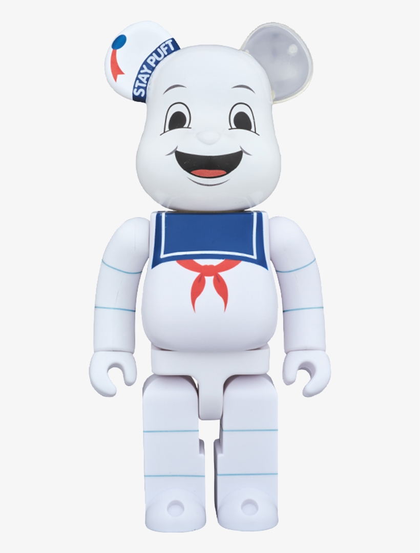 Bearbrick Stay Puft Marshmallow Man 400 Figure - Marshmallow Man, transparent png