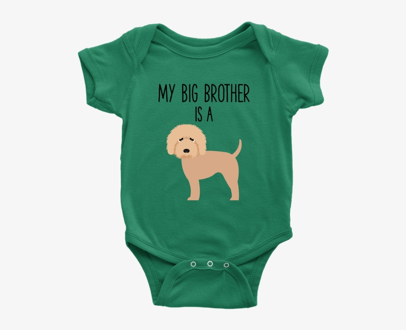 My Big Brother Is A Goldendoodle Labradoodle Baby Onesie, transparent png