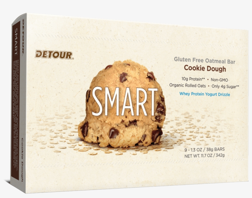 Detour Smart Cookie Dough 9ct Box - Detour Smart Cookie Dough Snack Bars, transparent png
